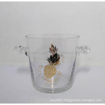 giant glass shaped ice wine bucket wine cooler